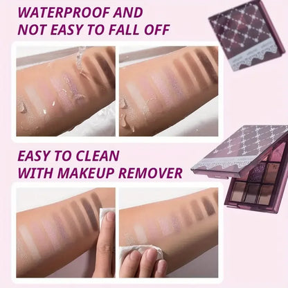 9-Color Purple Eyeshadow Palette