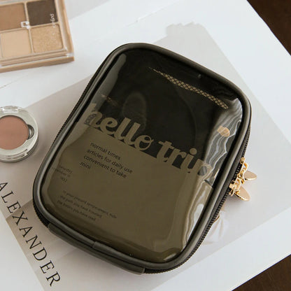 Mini Clear Preppy Makeup Organizer Bag