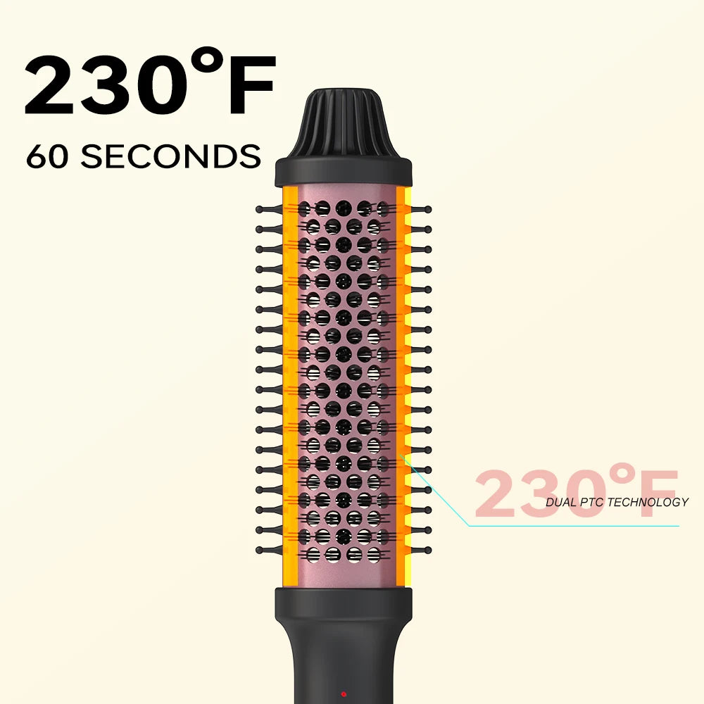 2-in-1 Curling Iron Brush
