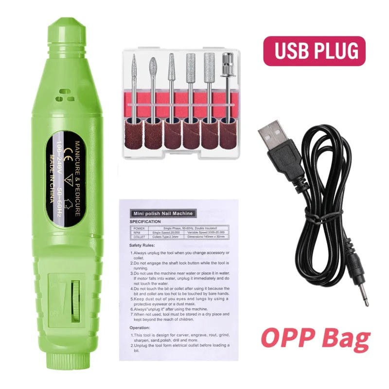 6-in-1 Electric Nail Drill Set