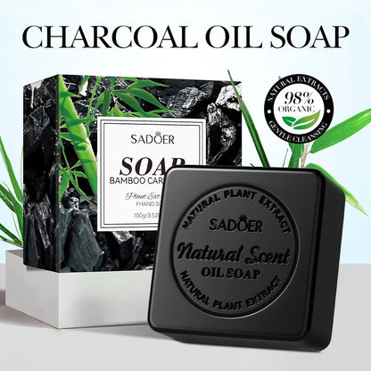 Bamboo Charcoal Deep-Cleansing Handmade Soap
