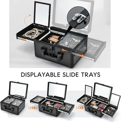 LED Makeup Train Case