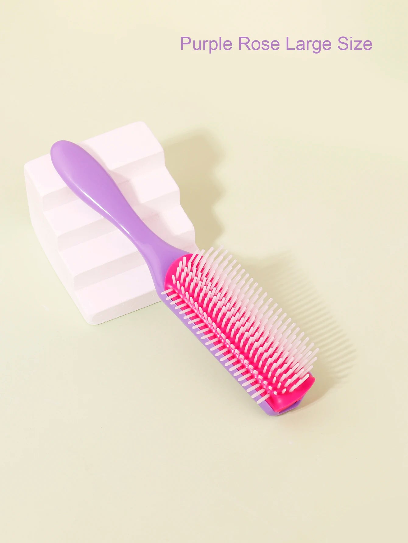 Detachable 9-Row Curly Hair Brush for Wet Detangling Massage