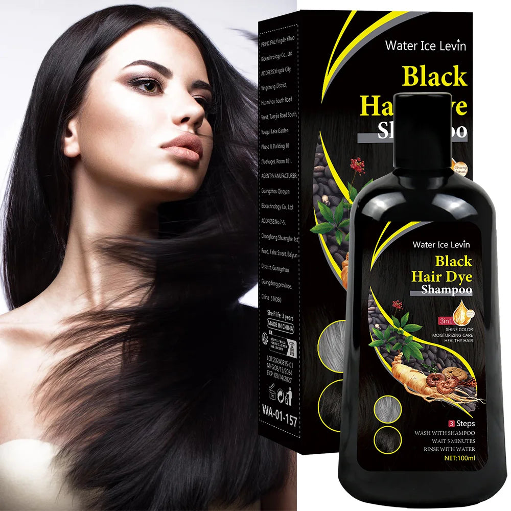 Organic Black Hair Dye Shampoo