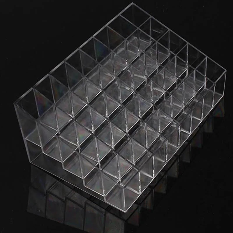 Clear Trapezoid Lipstick Display Stand