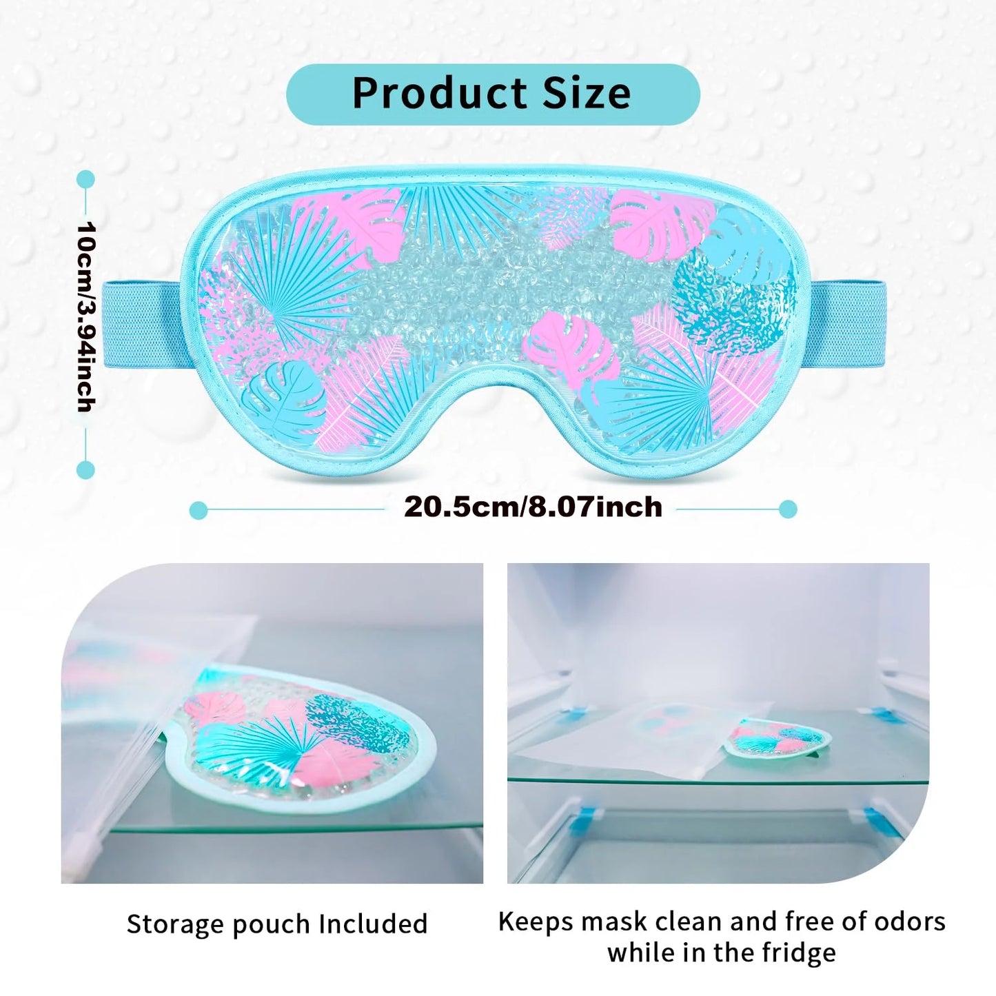 Gel Bead Cooling Eye Mask Reusable Cold Compress