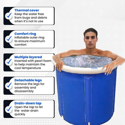 Portable Collapsible Ice Bath Tub