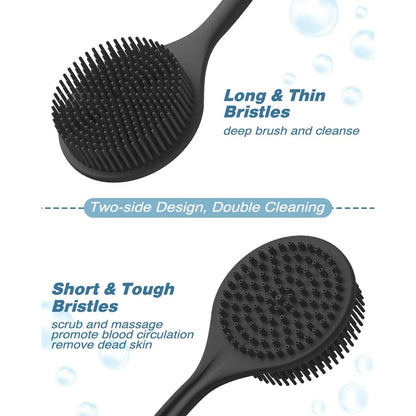 Soft Long-Handle Exfoliating Bath Brush