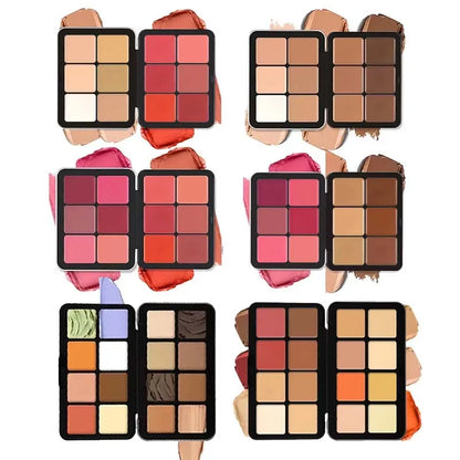 12-Color Blusher & Face Palette