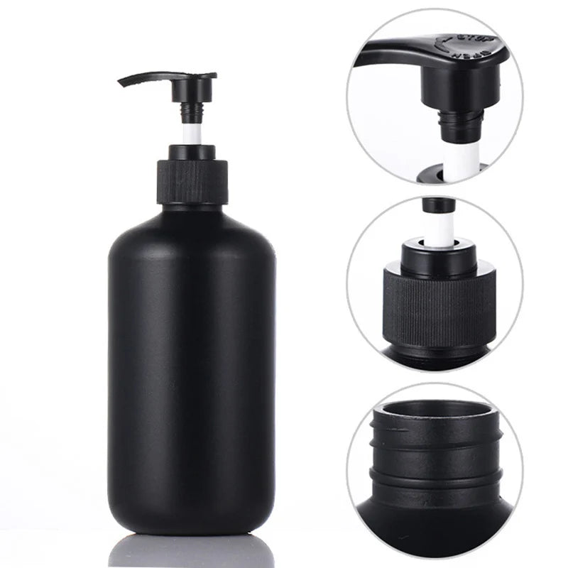 Matte Black Refillable Liquid Soap Dispenser