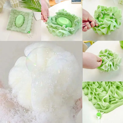 2-in-1 Exfoliating Bath Loofah Towel