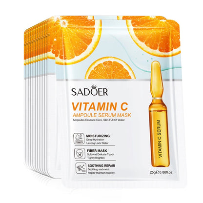 24K Gold Vitamin C and Hyaluronic Acid Facial Mask Set