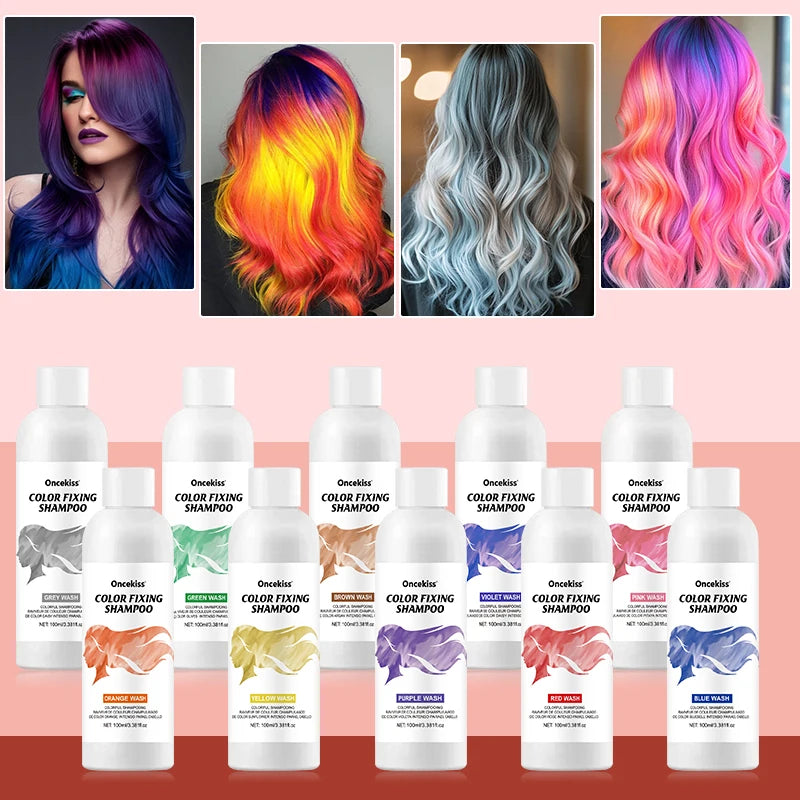 Semi-Permanent Color Protecting Hair Coloring Shampoo