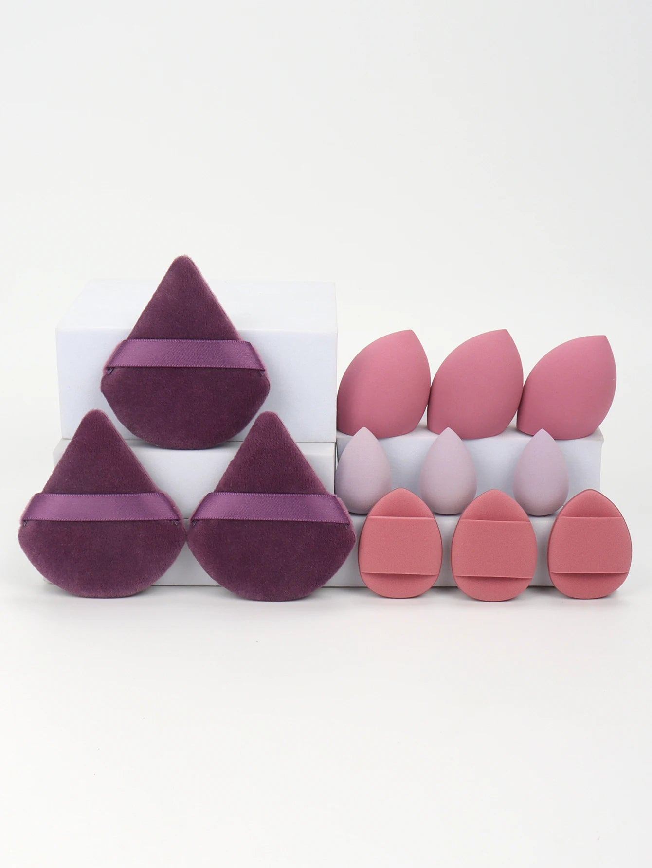 12-Piece All-Purpose Makeup Sponge and Puff Set