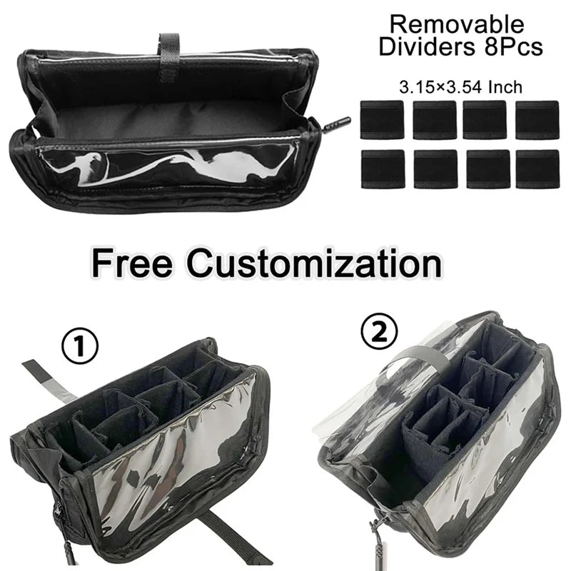 Stand-Up Makeup Brush Storage Bag