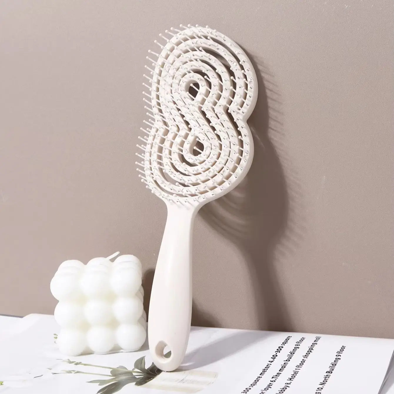 Hollow Out Anti-Static Detangling Massage Brush
