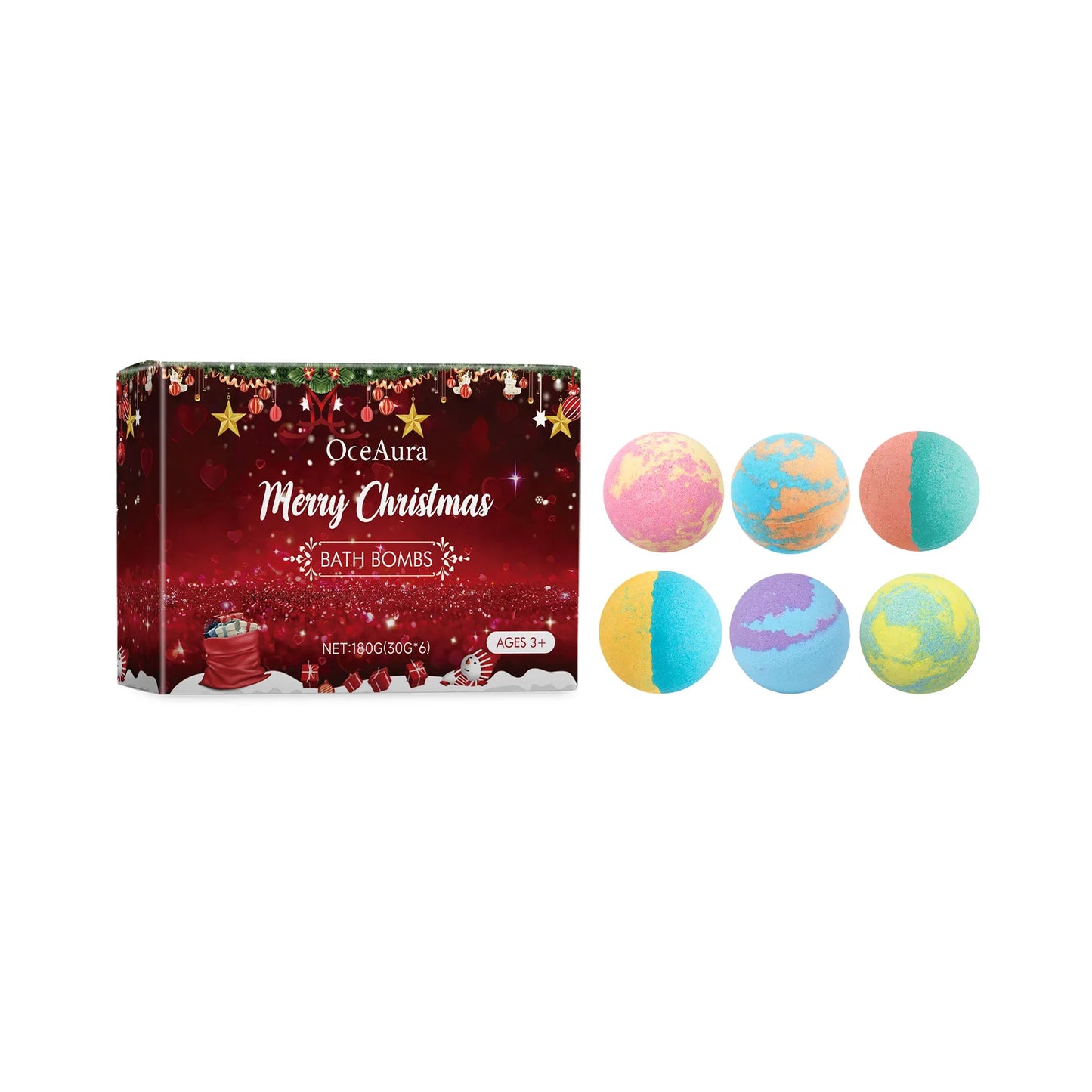 Christmas Aromatherapy Bath Bomb Gift Set