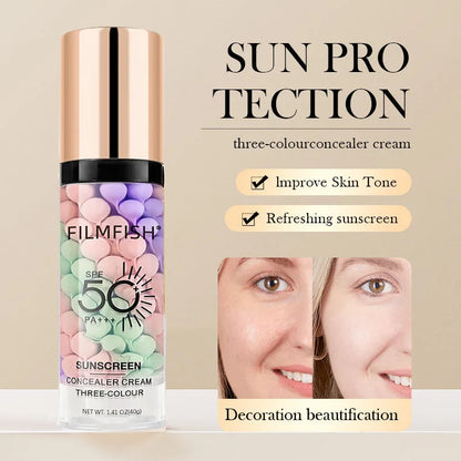 Tri-Color Face Primer Cream