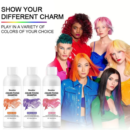 Semi-Permanent Color Protecting Hair Coloring Shampoo