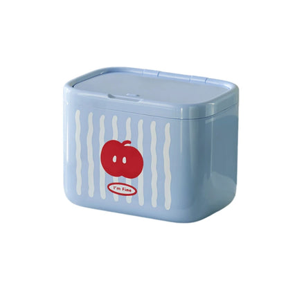 Clear Cotton Swab and Q-Tip Holder Dispenser