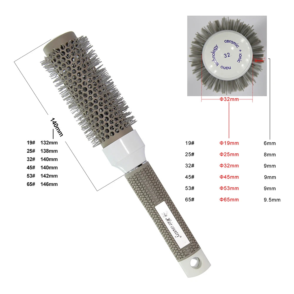 Thermal Ceramic Ionic Round Hair Brush