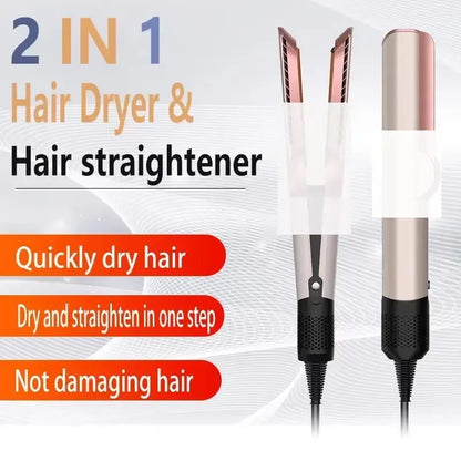 Professional 2-in-1 Hair Dryer Straightener
