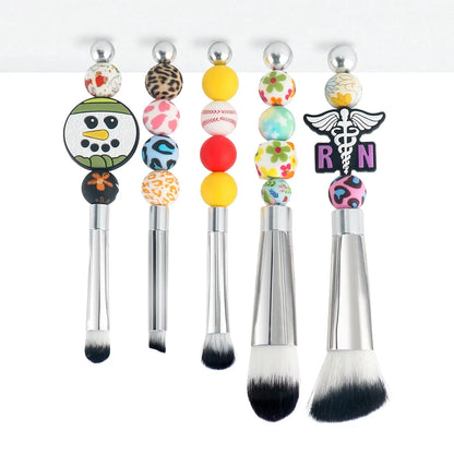 5-Piece Beadable Makeup Brush Set