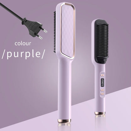 Electric Hot Comb Straightening Brush