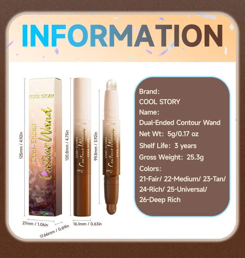 6-Color Pearl Contouring Stick Set