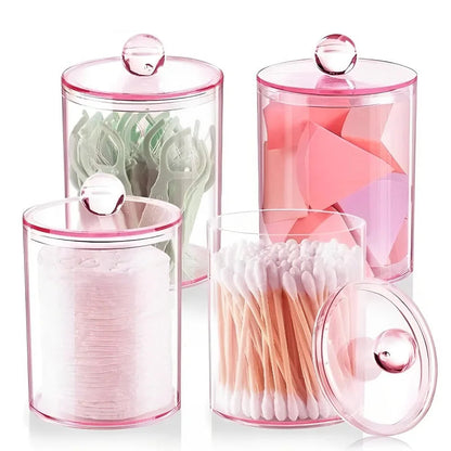 Transparent Acrylic Cotton Swab Storage Box