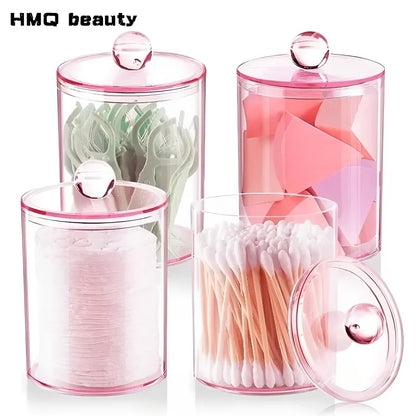 Transparent Acrylic Cotton Swab Storage Box