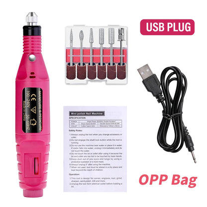 Powerful Electric Nail Drill Machine Set