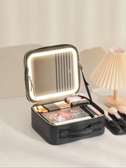 Portable Waterproof Makeup Train Case