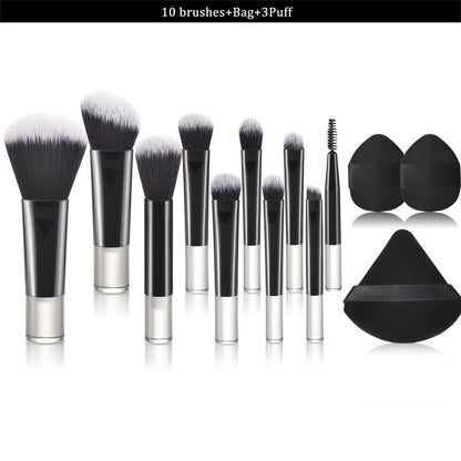 Mini Travel Makeup Brush and Puff Set