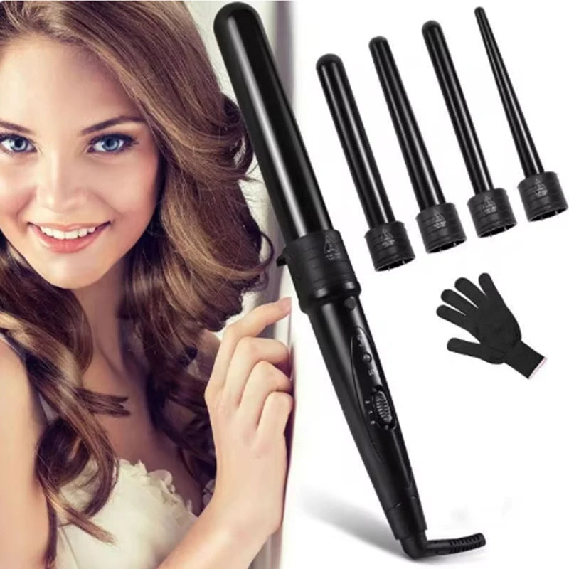 5-in-1 Interchangeable Hair Curling Set