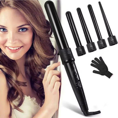 5-in-1 Interchangeable Hair Curling Set
