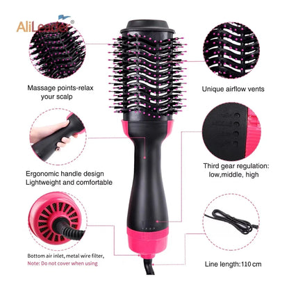 4-in-1 Hot Air Hair Dryer Brush