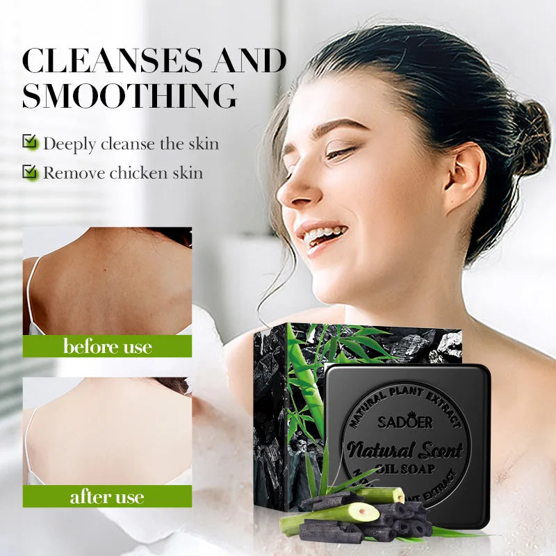 Bamboo Charcoal Deep-Cleansing Handmade Soap