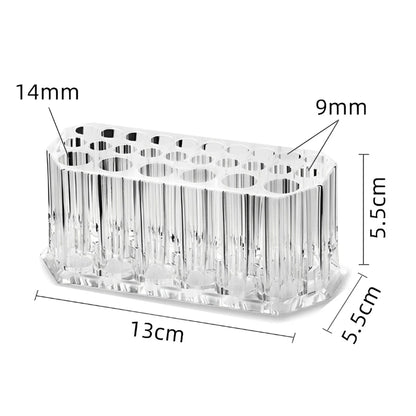 26-Hole Acrylic Makeup Brush and Lipstick Organizer