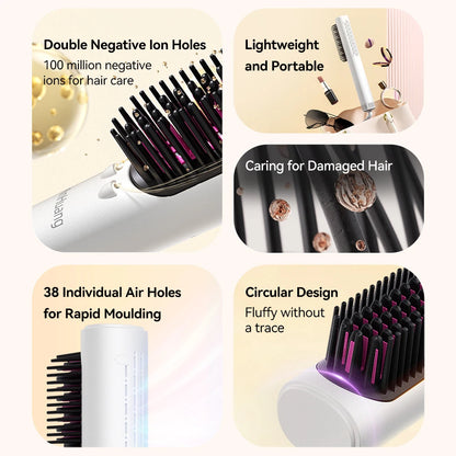 Electric Hot Comb Straightening Brush