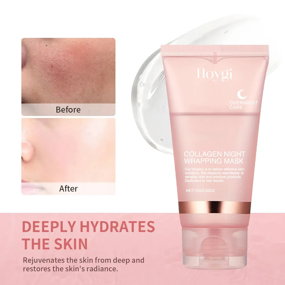 Korean Collagen Overnight Peel-Off Hydrating Wrapping Facial Mask Set