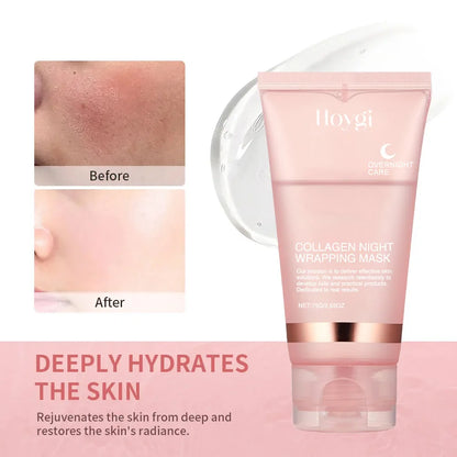 Korean Collagen Overnight Peel-Off Hydrating Wrapping Facial Mask Set