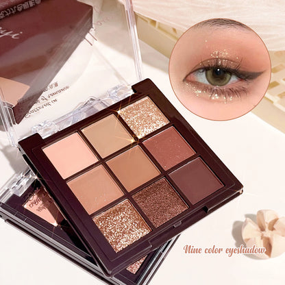 Nine-Color Chocolate Eyeshadow Palette