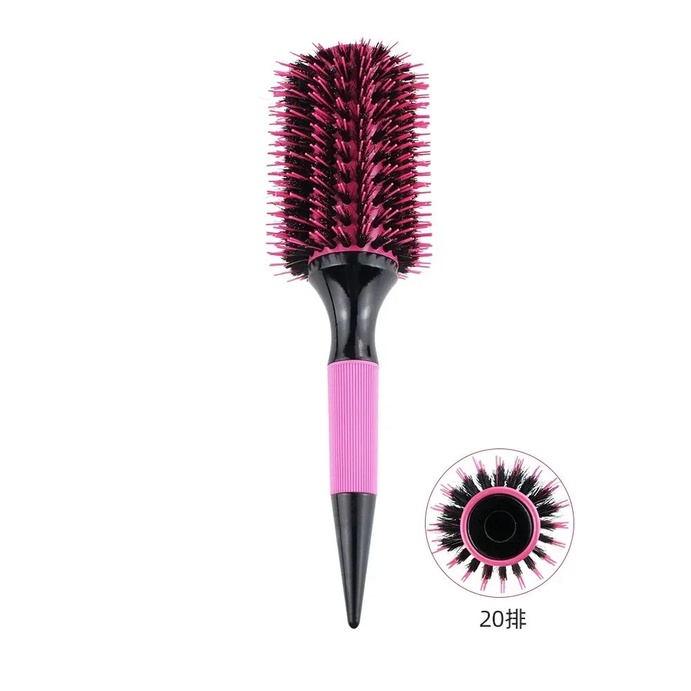 Round Tube Curly Hair Styling Brush for Salon and Barbers