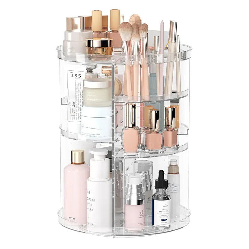 360° Rotating Makeup Organizer