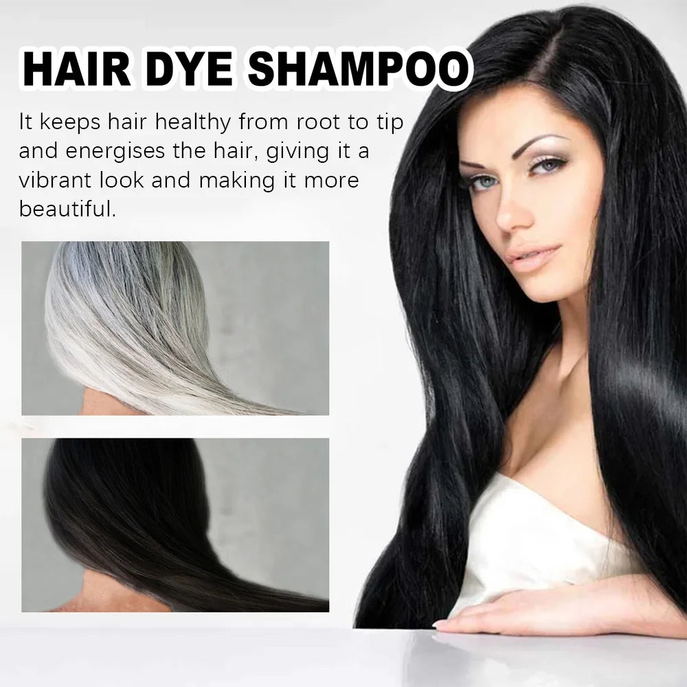Organic Black Hair Dye Shampoo
