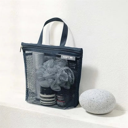 Portable Mesh Toiletry Makeup Bag