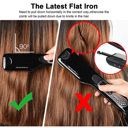 Steam Hair Straightener Brush