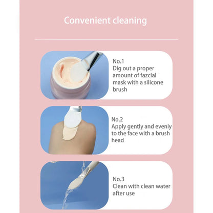 Double-Ended Silicone and Bristle Mask Brush