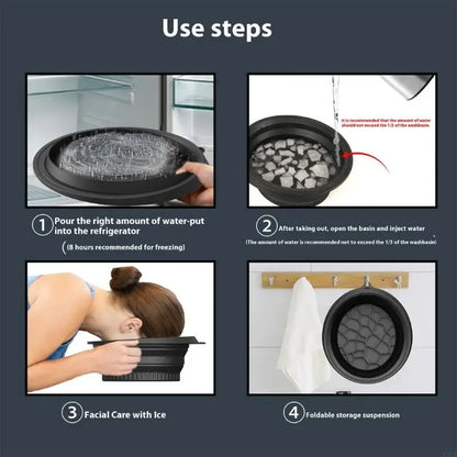 Silicone Foldable Ice Bath Bowl